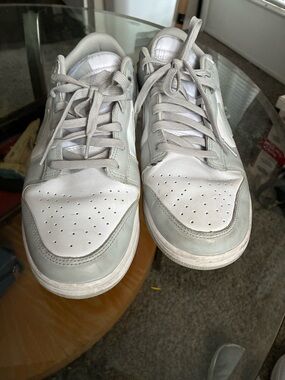 Nike Men’s Low-Top Sneakers in White and Light Gray